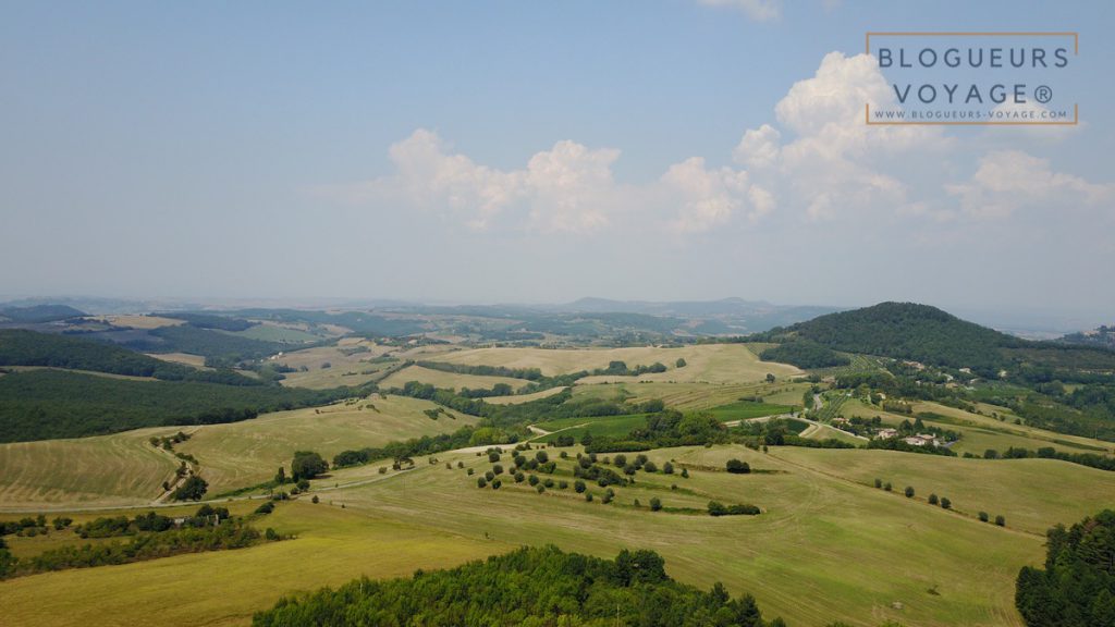 Vue sur la campagne de Toscane