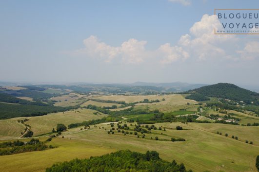 Vue sur la campagne de Toscane
